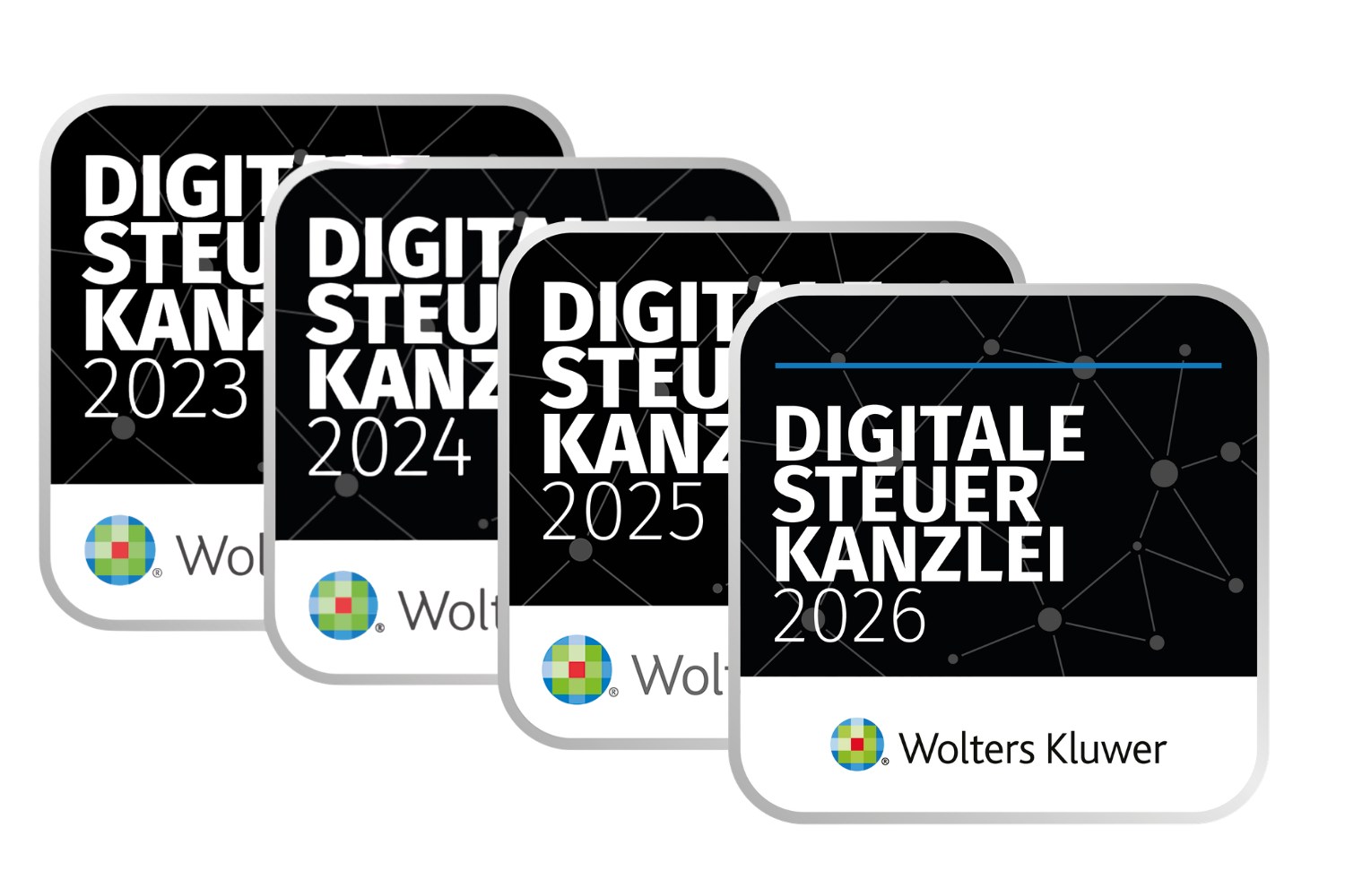 Logo von Addison und Wolters Kluwer mit dem Titel 'Digitale Kanzlei Steuer 2023 2024'